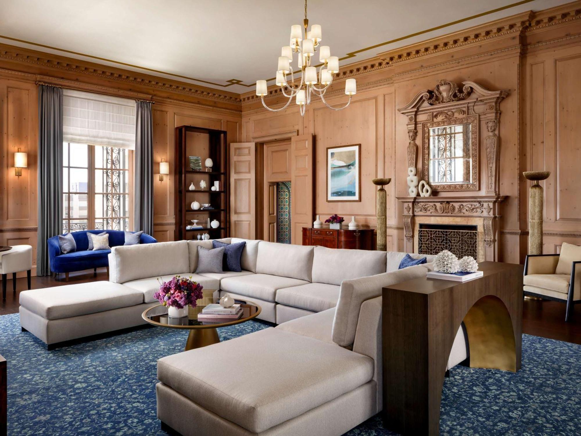 Готель Fairmont Сан-Франциско Екстер'єр фото The living room of the suite
